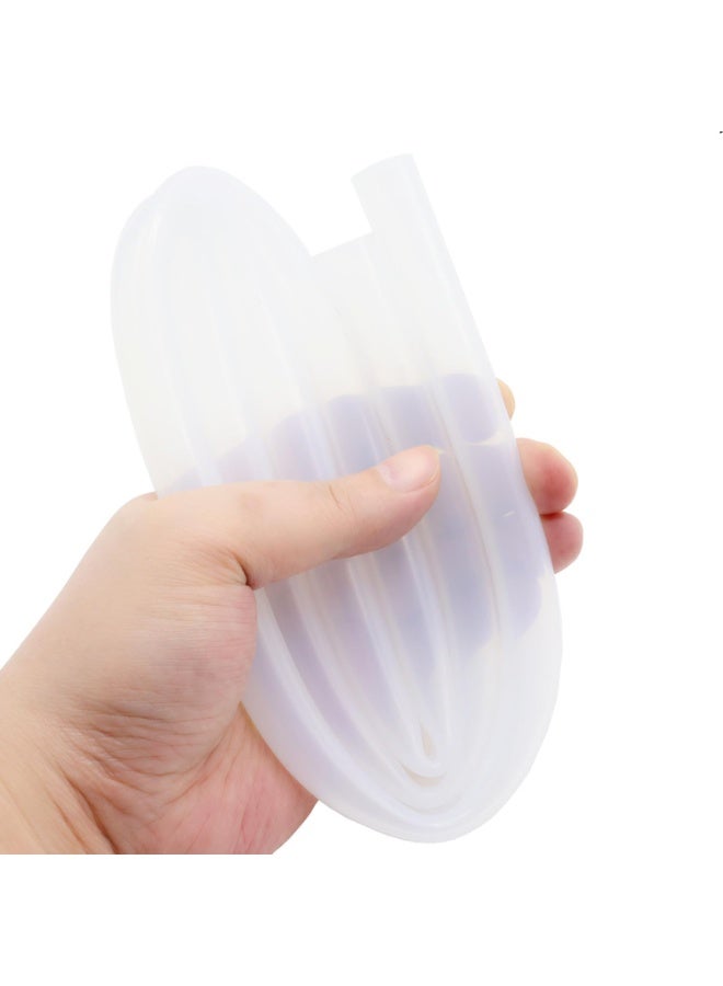 أنبوب السيليكون 1/2 "(12 مم) معرف × 5/8 "(16 مم) OD واضحة مرنة أنابيب مطاط السيليكون أنابيب المياه أنابيب خرطوم الهواء شفافة (3.3 قدم / 1 متر ؛ 12 × 16 مم) - Image 4